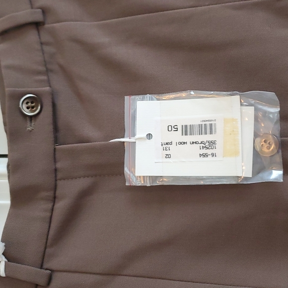 nwt women's Giorgio's of palm beach brown sz 14 wool pants - Picture 3 of 7